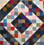 This detail shows one-quarter of the quilt.