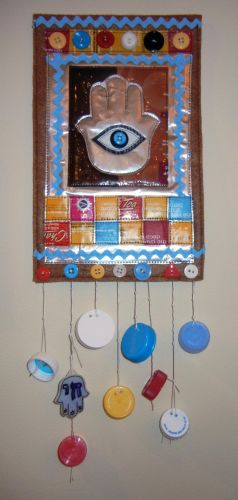 Recycled Art Hamsa