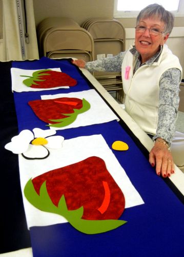 Pam's planted a bumper crop of strawberries